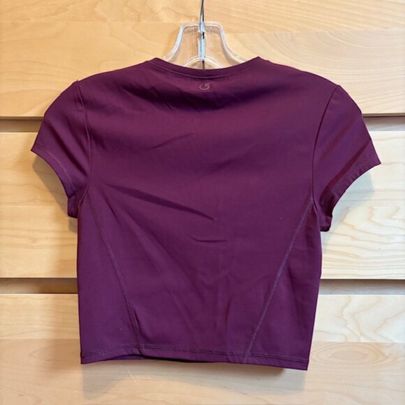 NWT GARAGE PORT ROYALE BURGUNDY SOFT ACTIVE TEE, SIZE: SMALL - Picture 5 of 6